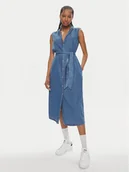 Sukienki - Pepe Jeans Sukienka koszulowa Maggie PL953512 Niebieski Regular Fit - miniaturka - grafika 1