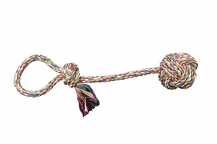 Pet Nova Bawełniana Piłka 6cm Na Sznurze 30cm - Zabawki dla psów - miniaturka - grafika 1