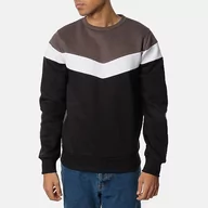 Bluzy męskie - HOPENLIFE Elrond bluza męska trójkolorowa okrągły dekolt Anthra biały czarny XL, Anthra Biały Czarny, XL - miniaturka - grafika 1