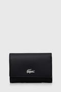 Portfele - Lacoste portfel damski kolor czarny - miniaturka - grafika 1
