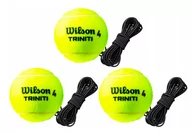 Tenis ziemny - Aletenis, 3Szt Piłka Zapasowa Na Gumce Wilson Tenis Trainer - miniaturka - grafika 1