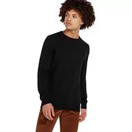 Bluzy męskie - Wrangler Męska bluza Crewneck Knit, czarny (black 100), L - miniaturka - grafika 1