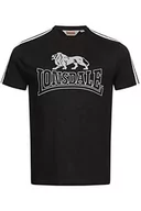 Koszulki męskie - Lonsdale Męski T-shirt normalny krój PIERSHILL, czarny/biały/szary., L - miniaturka - grafika 1
