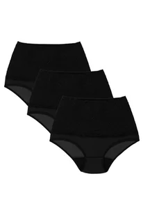 Wol-Bar kaja 3-pak czarny 2xl majtki figi - Majtki damskie - miniaturka - grafika 1