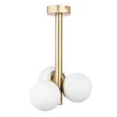 Lampy sufitowe - Sufitowa lampa Perla 40776 Sigma bańki do sypialni złota biała - miniaturka - grafika 1