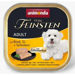 Animonda vom Feinsten DOG Adult wołowina z jajkiem i szynką 150g - Mokra karma dla psów - miniaturka - grafika 1