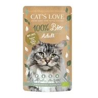 Mokra karma dla kotów - CAT'S LOVE organiczna mokra karma dla kota Adult w galaretce Kaczka 6x100 g - miniaturka - grafika 1
