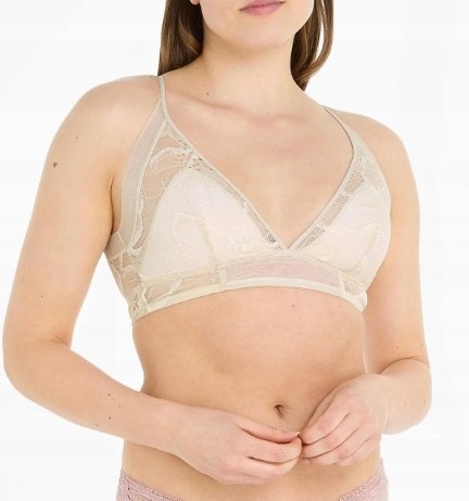 Calvin Klein Biustonosz Damski Beżowy Miękki M 2a2d2_a* M 2_2 Tia