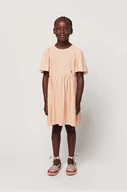 Sukienki i spódniczki dla dziewczynek - Bobo Choses sukienka bawełniana dziecięca kolor pomarańczowy mini rozkloszowana - miniaturka - grafika 1