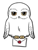 Dekoracje domu - ERT Group, Magnes Harry Potter - Hedwiga - miniaturka - grafika 1