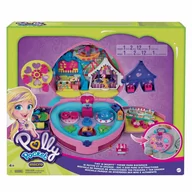 Figurki dla dzieci - Mattel, Zestaw figurek Polly Pocket, Plecak rozkładany - Park rozrywki GYK91 - miniaturka - grafika 1