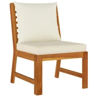 Meble ogrodowe - 9-cz zestaw mebli ogrodowych z poduszkami, lite drewno akacjowe vidaXL - miniaturka - grafika 1