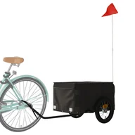 Przyczepki rowerowe - Przyczepka rowerowa, czarna, 30 kg, żelazo  Lumarko! - miniaturka - grafika 1