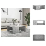 Ławy i stoliki kawowe - vidaXL Stolik kawowy betonowy szary 90x67x33 cm materiał drewnopochodny - Stoliki kawowe - miniaturka - grafika 1