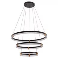 Lampy sufitowe - Lampa wisząca Plum 3 LED CCT czarna LP-0407/3P BK - miniaturka - grafika 1