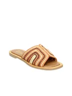 Kapcie damskie - Bullboxer Kapcie w kolorze pomarańczowo-jasnobrązowym - miniaturka - grafika 1