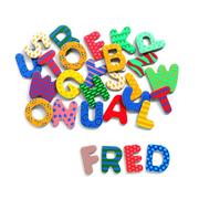 Magnesy - Drewniany alfabet dla dzieci z magnetyczną powierzchnią Djeco - miniaturka - grafika 1