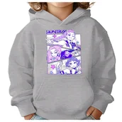 Bluzy dla dziewczynek - BLUZA DZIECIĘCA K-POPOWE ŁOWCZYNIE DEMONÓW HUNTRIX 134-140 Z KAPTUREM - miniaturka - grafika 1