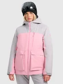 Kurtki damskie - 4F Kurtka narciarska membrana 8000 damska - różowa S - miniaturka - grafika 1