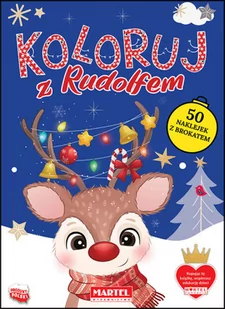 MARTEL Koloruj z Rudolfem z naklejkami - Kolorowanki, wyklejanki - miniaturka - grafika 2