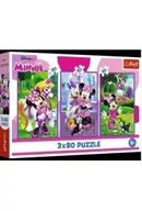 Puzzle - Puzzle 3x80 Minnie i przyjaciele TREFL - miniaturka - grafika 1