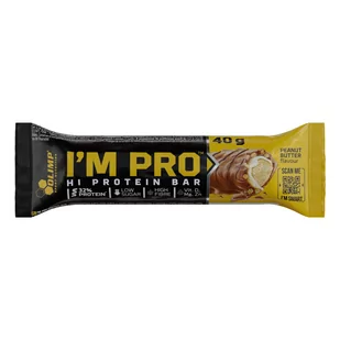 Olimp Im Pro Protein Bar - 40 g - Peanut Butter - Batony proteinowe - miniaturka - grafika 1