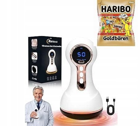 Elektryczny masażer do stóp, masażer kolan, mięśni Biały