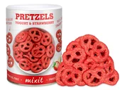 Desery dla dzieci - Mixit Precelki- jogurt i truskawki, 250g - miniaturka - grafika 1