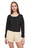 Swetry damskie - Trendyol Kardigan - czarny - regularny XL czarny, Czarny, XL - miniaturka - grafika 1