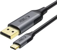 Kable komputerowe i do monitorów - TECH-PROTECT ULTRABOOST CABLE TYPE-C TO DISPLAYPORT 1.4 8K 60HZ 180CM BLACK - miniaturka - grafika 1