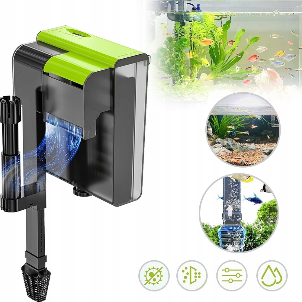 Profesjonalny Filtr Do Akwarium, Zewnętrzny Filtr Plecaka, Energooszczędny