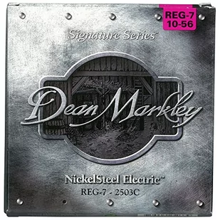 Dean Markley REG 10-56 regularne struny do gitary ze stali niklowej (7 szt.) - Struny gitarowe  - miniaturka - grafika 1