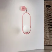 Lampy ścienne - Jupiter Kinkiet Samba, 1-punktowy, różowy/biały - miniaturka - grafika 1