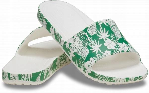 Damskie Lekkie Buty Klapki Crocs Kadee Graphic 210159 Slide 38-39
