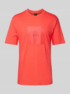 T-shirt z nadrukiem z logo - Koszulki męskie - miniaturka - grafika 1