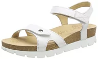 Sandały damskie - Panama Jack Sulia Basics sandały damskie z paskiem, Biały Blanco B1, 36 EU - miniaturka - grafika 1