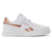 Buty dla dziewczynek - Buty dziecięce Reebok 100211098 COURT ADVANCE ELASTIC & STRAP Białe - miniaturka - grafika 1