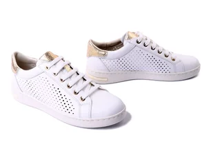 GEOX D151BB 085CF C0232 white/gold, półbuty damskie - Geox - Półbuty damskie - miniaturka - grafika 1