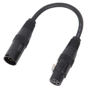 Accu Cable przelotka DMX 3 pin męski na 5 pin żeński - Akcesoria do oświetlenia scenicznego - miniaturka - grafika 2