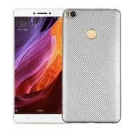 Etui i futerały do telefonów - NoName Etui Carbon Fiber Xiaomi Mi MAX 2 srebrn y/silver - miniaturka - grafika 1