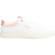 Trampki damskie - Pepe Jeans Damskie trampki KENTON KNIT W, pomarańczowe (GOLDEN OCHRE BROWN), 44 UK, Pomarańczowy Złoty Ochra Brązowy, 43 EU - miniaturka - grafika 1