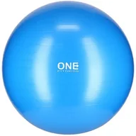 Piłki do ćwiczeń - ONE FITNESS GYM BALL 10 75CM BLUE  PIŁKA GIMNASTYCZNA ONE FITNESS - miniaturka - grafika 1