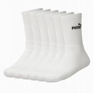 Skarpety Męskie 39-42 PUMA Długie Skarpetki Bawełna 6PAK BIAŁE - Skarpetki męskie - miniaturka - grafika 1