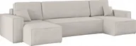 Narożniki - Sofa w kształcie U BEST narożnik tkanina Poso beżowy - miniaturka - grafika 1