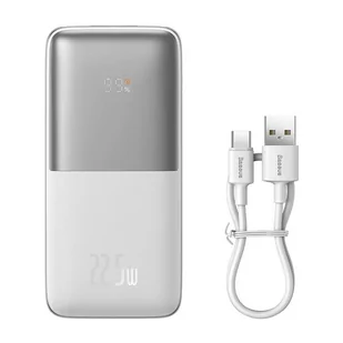 Powerbank Baseus Bipow Pro 10000mAh, 2xUSB, USB-C, 22.5W (biały) - Powerbanki - miniaturka - grafika 4