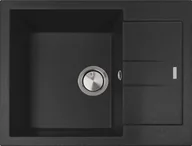 Zlewozmywaki - Zlew PLADOS ELEGANCE 65.10 CZARNY METAL (black metalik 44) (AM651044) - miniaturka - grafika 1