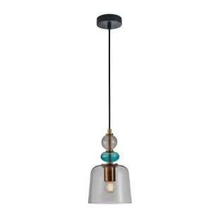 Lampa wisząca z dymionym kloszem PND-27092B-MC-BRO z serii NAMOS - Lampy sufitowe - miniaturka - grafika 1
