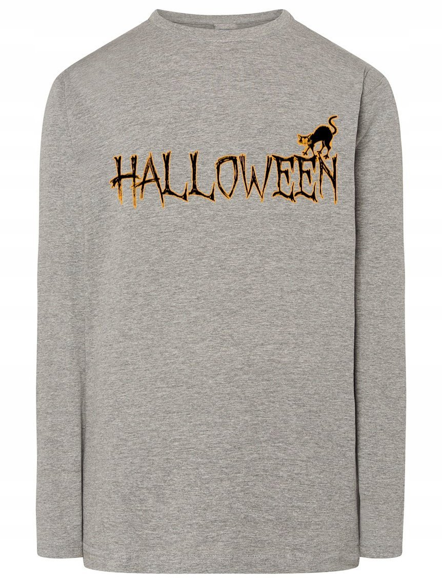 Longsleeve męski Halloween Kot Rozm.3XL
