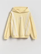 Bluzy dla dziewczynek - Reserved - Bluza z haftem - jasnożółty - miniaturka - grafika 1
