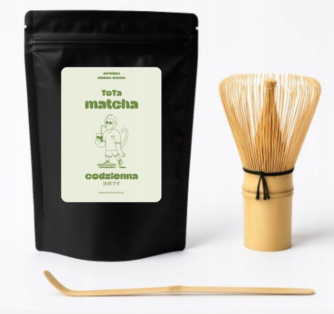 Zestaw codzienny na start matcha, chasen, łyżeczka ToTa Matcha